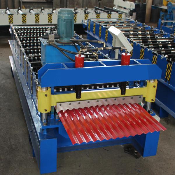 Покрашенный стальной лист стены 850mm рифленый стальной делая машину 15m/Min