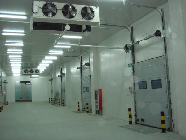 Casa Usando Energia Solar Container de 18 pés Sala de armazenamento frio com termômetro de cortina