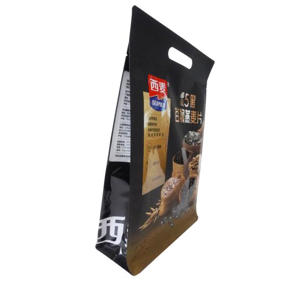 Emballages alimentaires de sécurité Sacs stratifiés pour avoine Sacs en papier d'aluminium avec poignée de poinçon