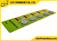 Célula de botão de lítio CR2016 Fornece 3V Bateria de célula de moeda de lítio CR2016 5 Pcs Blistcard Pack