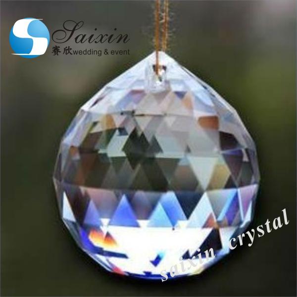 Чистый К9 Кристальный люстра Призму лампа Восьмиугольник Кольцевая цепь Рождественский свадебный подвесок