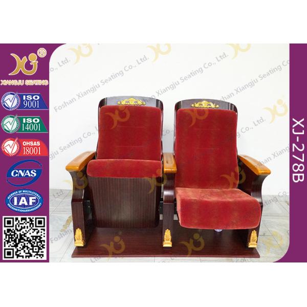Fire Retardant Commercial Fabric Auditorium Theater Seating / Concert Hall Chairs