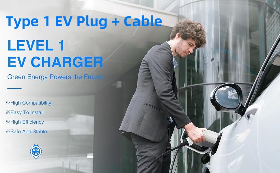 SAE J1772 EV Connector 16A 32A 40A 50A Type 1 EV Plug для стандартной зарядной станции электромобилей США EV Cable Plug
