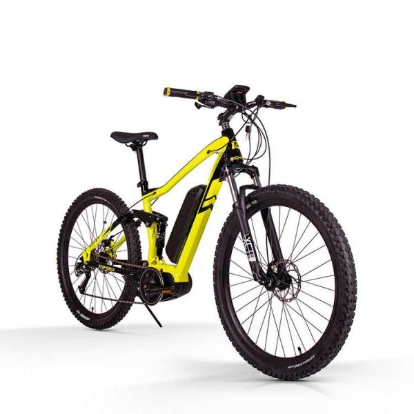 Fat Tire Ebike Mid Drive Full Suspension Bike 27.5 Bafang Motor Torque Sensor 48v 250w 8Ah