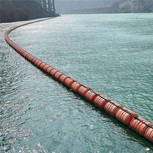 Sistema de barreira flutuante de segurança laranja Serra circular para aplicações offshore