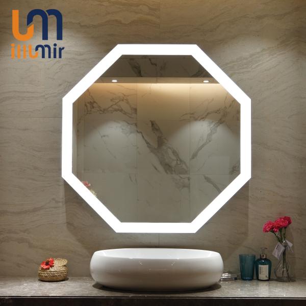 Anti Corrosion Frameless Led Bathroom Mirror Copper Free Flexible Strip