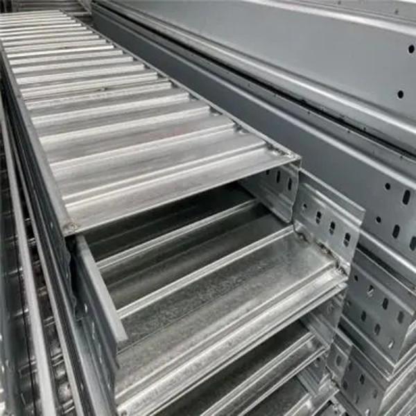50-200mm Corrugated Cable Tray Fireproof Customized Length Maximum Workload As Needed