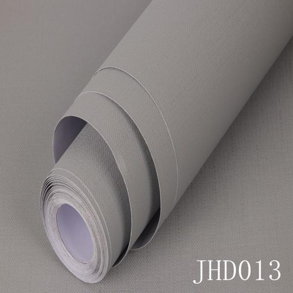 Matt Finish Self-Adhesive PVC Wallpaper in Dark Black Color for Home Decoration Sound-Absorbing Function