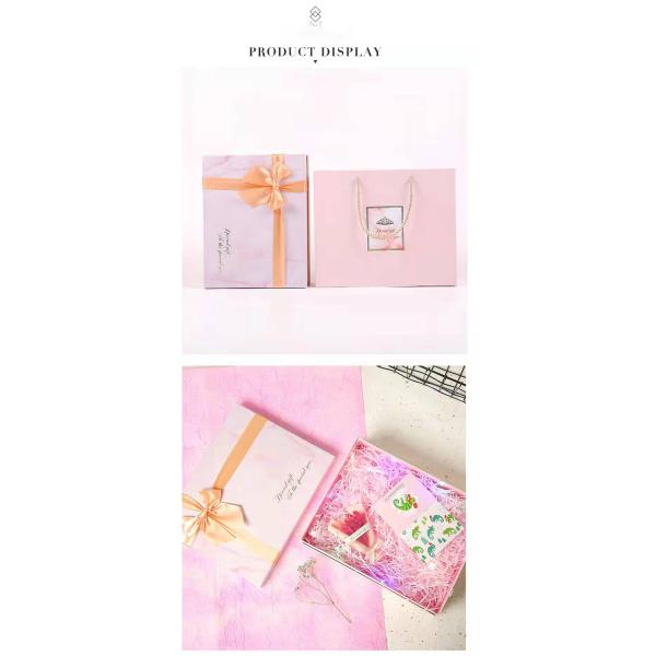 Розовая одежда бумажной коробки оптовая обувает грузя упаковывая картонную коробку с сумкой