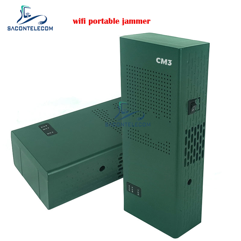 3 портативная машинка блокатора 2.4G 5.2G 5.8G Jammer сигнала WiFi каналов