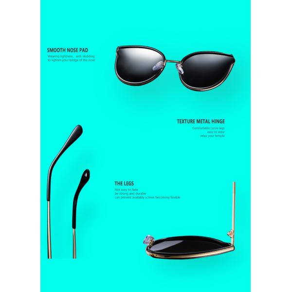 Trendy UV400 Big Frame Personalized Driving 142MM Women Sunglasses