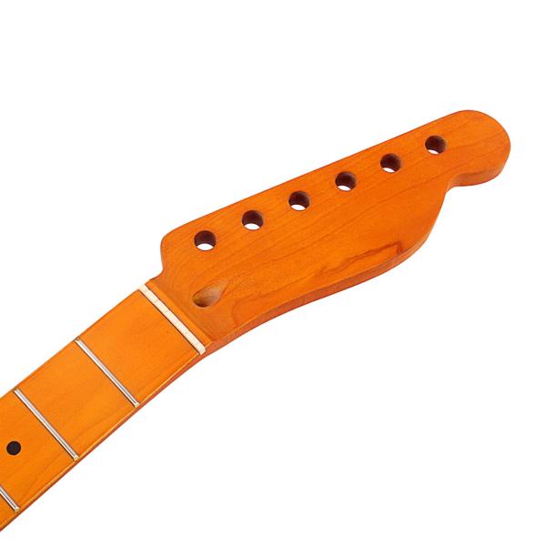 Matte Finish mais escuro amarelo TL Guitar Neck Maple 22 Frets 26,38 polegadas de comprimento