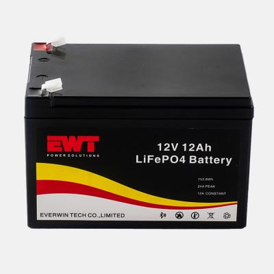 IFR26650 4S 12AH 12V Lifepo4 Battery Pack Customized Battery Sizes from EWT Support