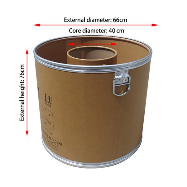 350kg Welding Wire Fiber Storage Drums Zinc Wire Kraft Paper  Fiberboard Barrel