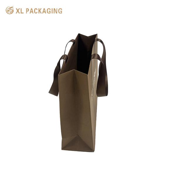 XL Packaging Custom Packaging Factory Custom Printed Laminated Brown Small Clothing Jewelry Shopping Gift Packaging Paper Bag Eco Friendly Features Box Type