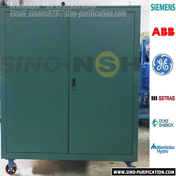Rendement élevé personnalisable 6000LPH 69kW d'épurateur d'huile de transformateur de clôture en métal