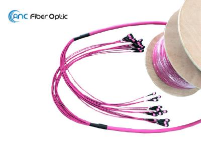 Conjuntos de cabo de fibra ótica 96F high-density do tronco de MTP MPO 144F 50M 100M 200M