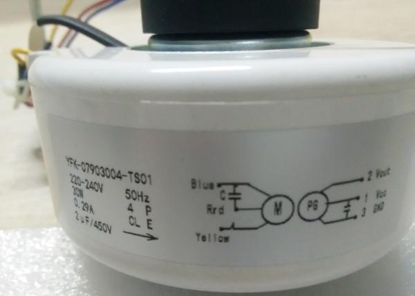 Motor de fã 2 Polo da C.A. de Mini Indoor Resin Packed 60 hertz