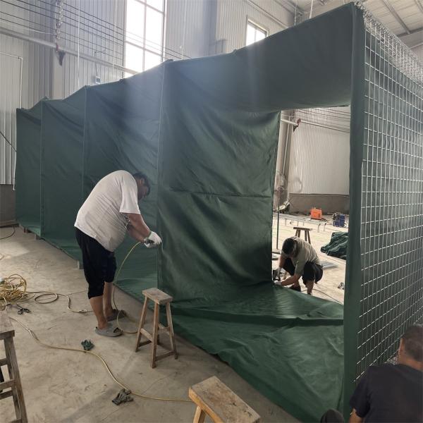 1.37*1.06*10m Barricade Military Hesco Barriers Galvanized Sand Bags Mil 10