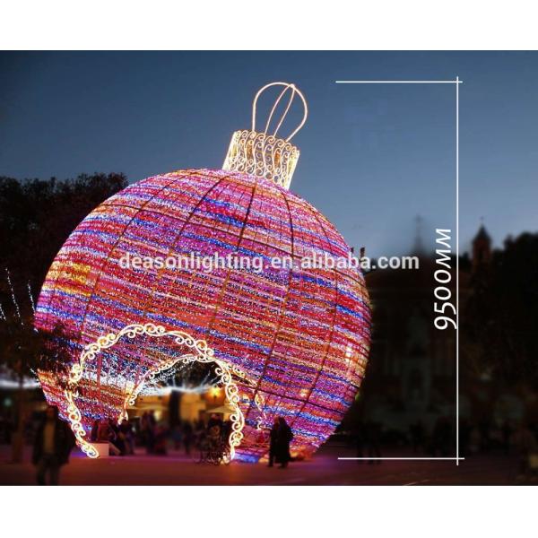 Giant outdoor christmas lights LED big Ball 3D Motif Light