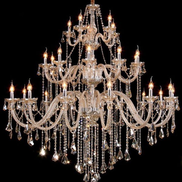 Customized European Luxury LED Chandelier with 4100K Neutral White Light 30000 Hours Lifespan and 360° Beam Angle