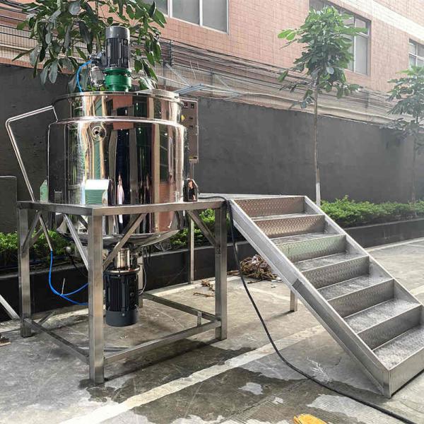 SUS304 Homogenizer Emulsifier Mixer , 500L Hand Sanitizer Production Equipment