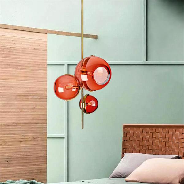 Nordic Pendant Lamp Postmodern Designer Red Glass Pendant Lights(WH-GP-169)