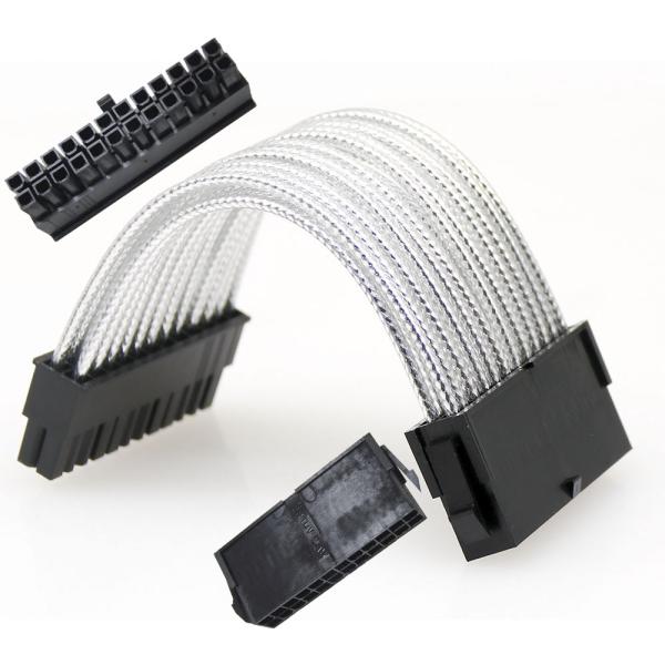 Hot selling power supply cable,motherboard Rainbow  Power Extension Cable for 24pin