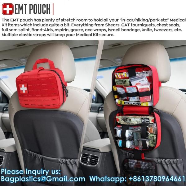 Outdoor Utility Medical Pouch Tactical MOLLE Accessory Pouch Medical Pouch Tactical First Aid Pouch EMT Rip-Away IFAK