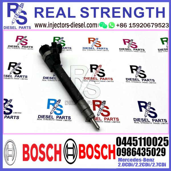 Injetor comum 0445110025 A611070068780 A611070068738 do trilho do combustível diesel para o motor de Mercedes-Benz 2.0CDi/2.2CDi/2.7CDi