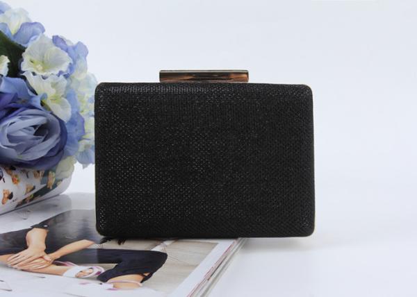 New fashion women clutch purse black style pu leather lady hand bags