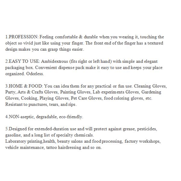 Comfortable Disposable Nitrile Gloves Blue Sterile  Nitrile Work Gloves