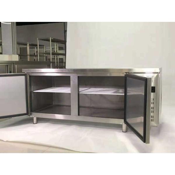 1.5m 1.8m Stainless Steel Pizza Table R134A 1800x800x800mm