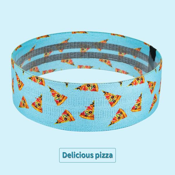 Customized 33cm Hip Resistance Band Flat Elastic Yoga Latex
