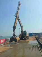 Braço telescópico Digger Attachments da parte superior de Long Reach Boom da máquina escavadora