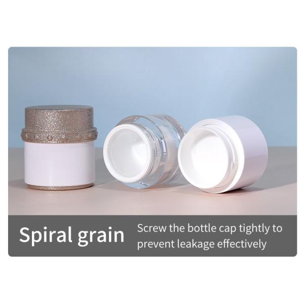 Contenedor de loción de plástico con tapa vacía para el cuidado de la piel para la crema solar 30G 50G Cosméticos para mujer Crema facial Botellas y frascos