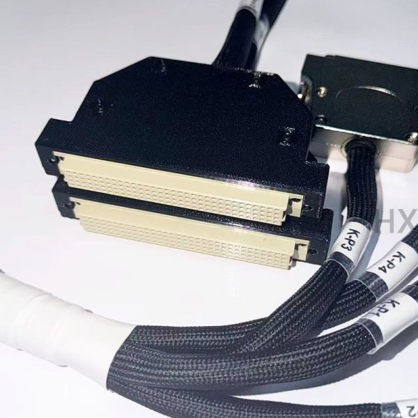 Custom Industrial Split Harness with Rectangular Connectors, Pre-Assembled SCSI Multi-Channel Cable for CNC Machine Tools.