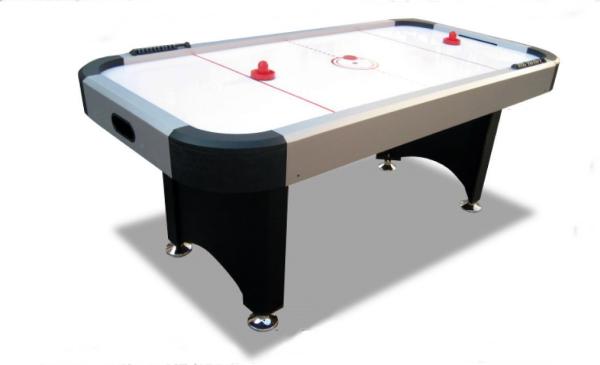 Professional 7ft Air Hockey Table , Silver 2 Players Cheap Air Hockey Table