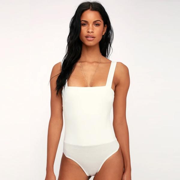 Купальник пляжа лета верхней части танка жилета квадратной шеи женщин Stretchable