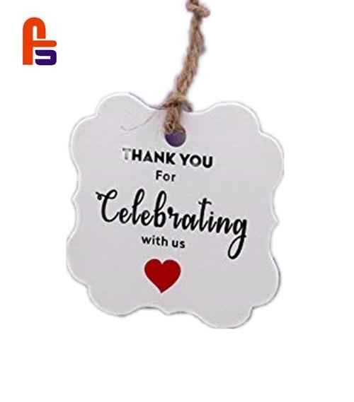 White Paper Printable Paper Material High Durability Cardboard Gift Tags
