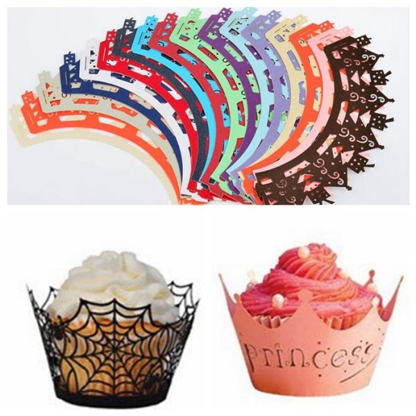 lovely colorful cupcake wrappers/Cupcake Decorate