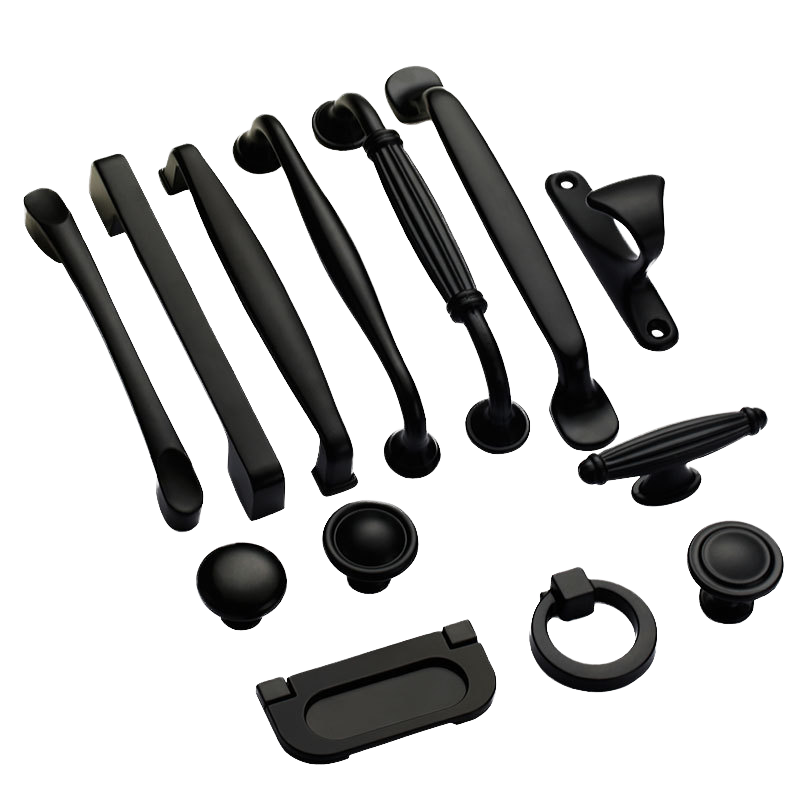Aluminum Alloy CNC Machined Eco-Friendly Antirust Kitchen Cabinet Pulls Wardrobe Handles Drawer Knobs for Dresser & Closet Use