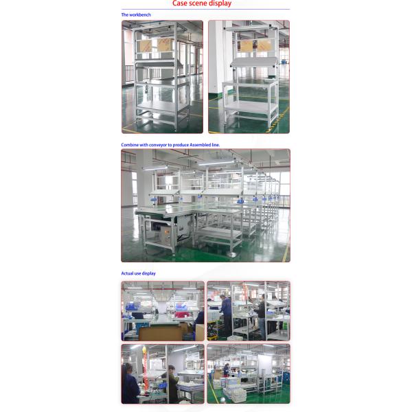 Aluminium Assembly Workbench Line DY3 , Electrical Worktable Bench For Light Industry