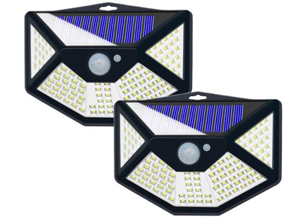 Luzes solares exteriores da segurança de 600LM 8H, luzes solares brilhantes super da parede do sensor de movimento