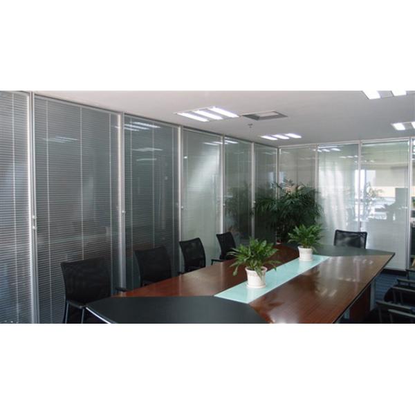Demountable Glass Wall Systems 1000-4500mm Height Acoustic Glass Partitions