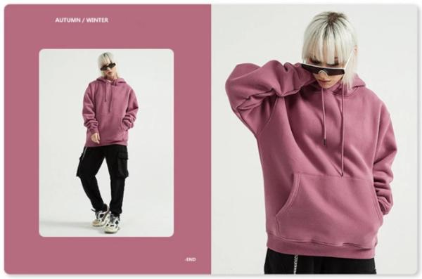 Sustainable 100 Cotton Plain Oversized Hoodies Womens Anti Bacterial