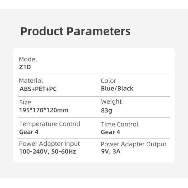 ABS PET PC 240V 60HZ 4 Gear Temperature LED Light Therapy Mask