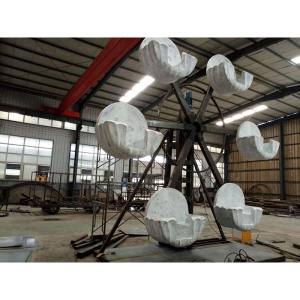 5-16 Cabins Carnival Ferris Wheel , Luxuriously Decorated Kids Fair Rides