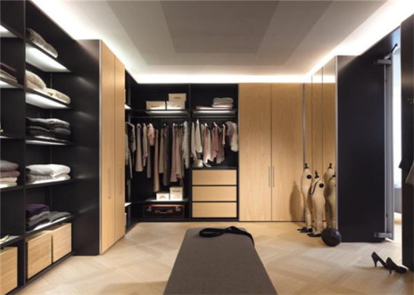 PRIMA Home Laminated Walk In Closet Wardrobe With Swing Door And Jewelry Box