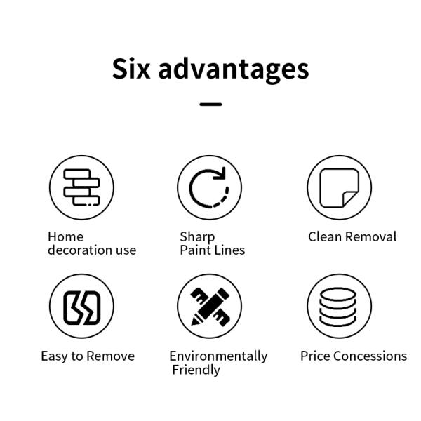 Customized Heat Resistant Multi Colored Masking Tape For Painting